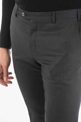 Flap Pocket LOOK Hopsak Motif Wool Suit