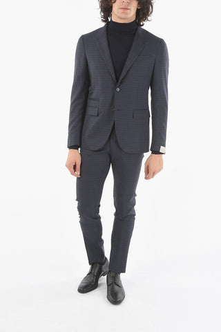 Abito 2 Bottoni LOOK con Motivo District Check