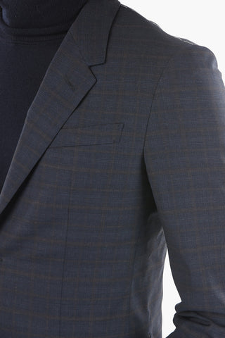 Abito 2 Bottoni LOOK con Motivo District Check