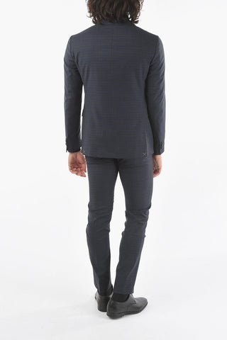 Abito 2 Bottoni LOOK con Motivo District Check