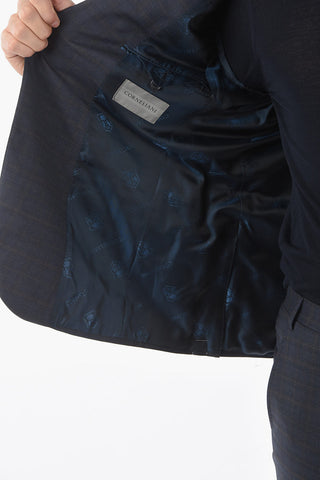 Abito 2 Bottoni LOOK con Motivo District Check
