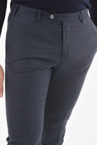 Abito 2 Bottoni LOOK con Motivo District Check