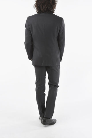 LEADER Lined Pinstripes Suit with Flap Pocket