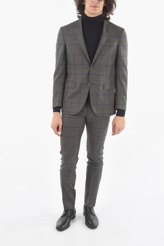 Lined Glen Plaid Suit with Side Vents