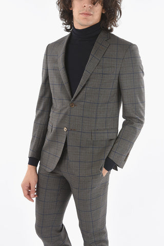 Lined Glen Plaid Suit with Side Vents