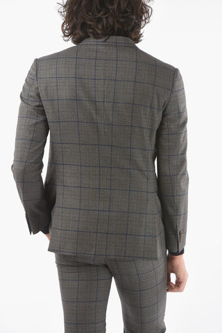 Lined Glen Plaid Suit with Side Vents