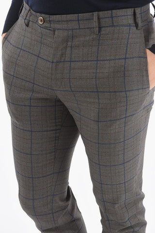 Lined Glen Plaid Suit with Side Vents