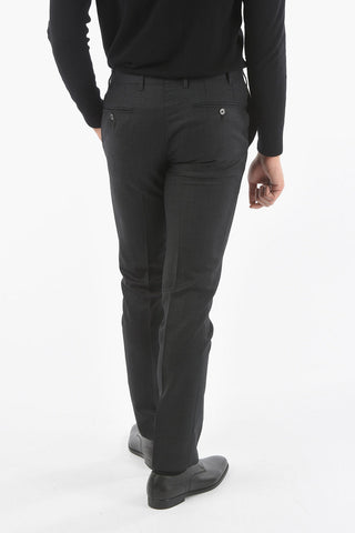 Double-breasted CERIMONIA Houndstooth Motif Suit with Peak Lapel