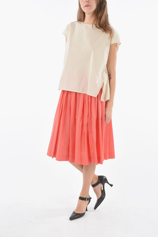 Short Sleeve Popeline Cotton Blouse