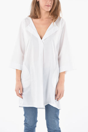3/4 Sleeve Cotton Blouse