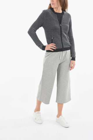 PENN-RICH Awining Striped  F-OTTOMAN Sweater with Zip Closure