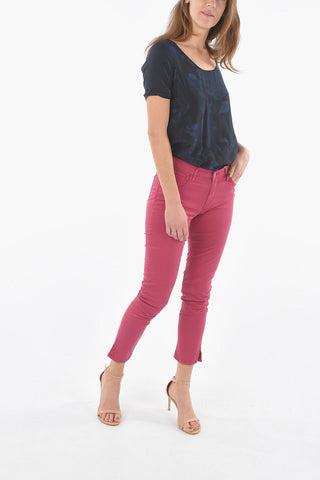 PENN-RICH Cotton Stretch CAPRI 5 Pockets Pants With Silver Buttons
