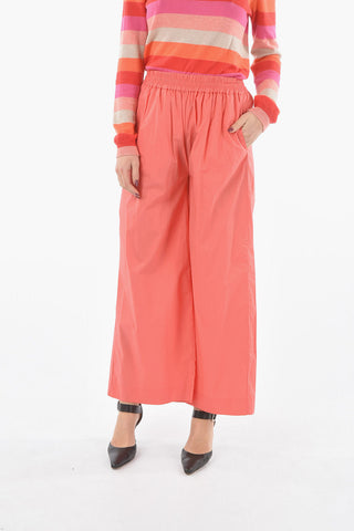 High Waist Popeline Cotton Yoga Pants