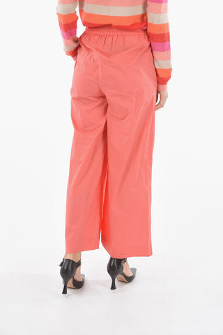 High Waist Popeline Cotton Yoga Pants