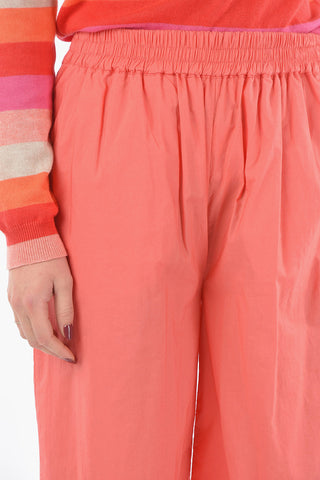High Waist Popeline Cotton Yoga Pants