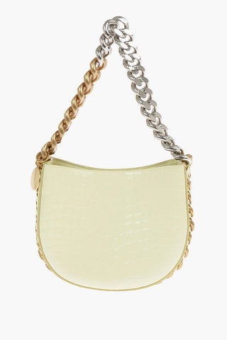STELLA McCARTNEY FRAYME Shoulder Bag with Chain Handle and Shoulder Strap