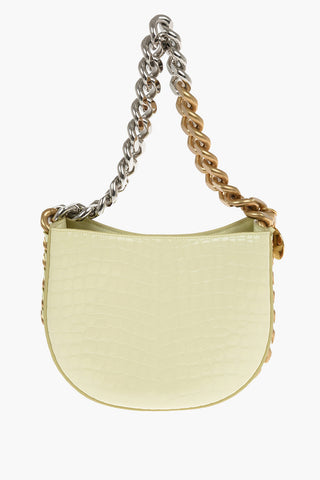 STELLA McCARTNEY FRAYME Shoulder Bag with Chain Handle and Shoulder Strap