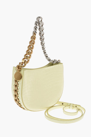 STELLA McCARTNEY FRAYME Shoulder Bag with Chain Handle and Shoulder Strap