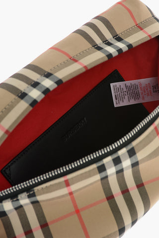 Cotton Pouch with Back Zip Pocket