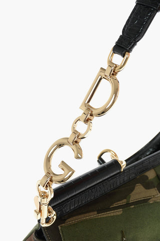 PATCH TESSUTI Camouflage Patterned SICILY Handbag