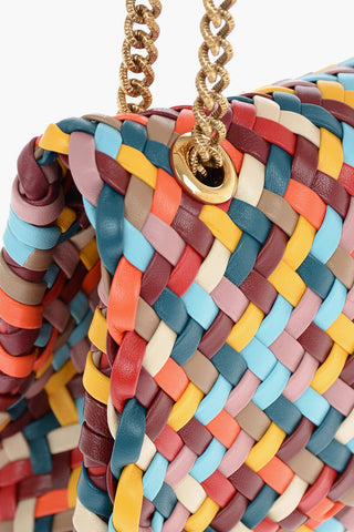 Woven Leather LARGE DEVOTION Shoulder Bag
