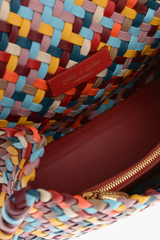 Woven Leather LARGE DEVOTION Shoulder Bag