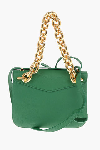 Borsa Messenger SMALL MOUNT in Pelle con Catena Dorata e Tracolla Removibile