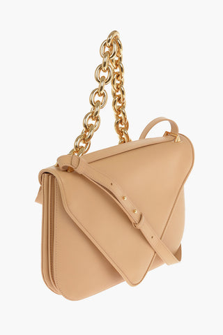 Borsa a Spalla in Pelle SMALL MOUNT con Tracolla e Catena