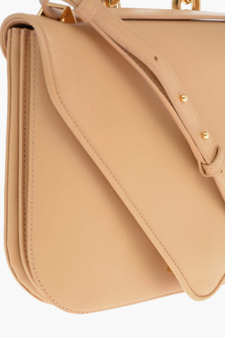 Borsa a Spalla in Pelle SMALL MOUNT con Tracolla e Catena
