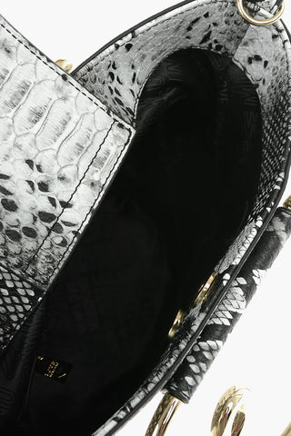 LOVE Python Printed Eco-leather Bucket Bag