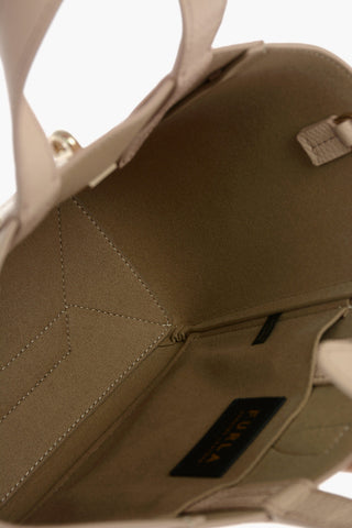 Textured Leather Mini Tote Bag