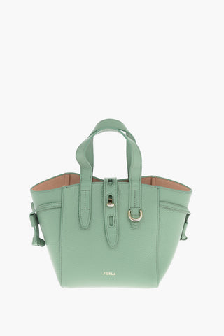 Borsa Mini Tote in Pelle Martellata