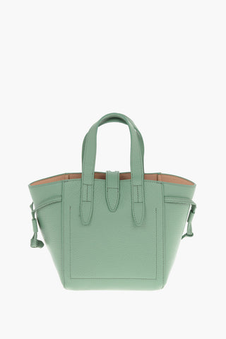 Borsa Mini Tote in Pelle Martellata