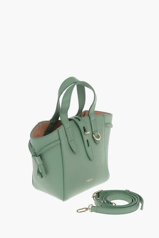 Borsa Mini Tote in Pelle Martellata