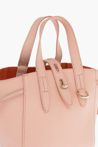 Borsa Mini Tote in Pelle Martellata