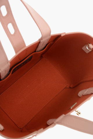 Borsa Mini Tote in Pelle Martellata