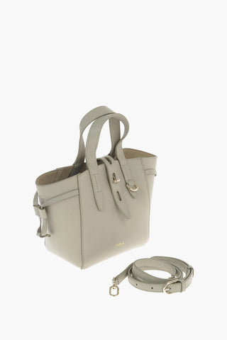 Borsa Mini Tote in Pelle Martellata