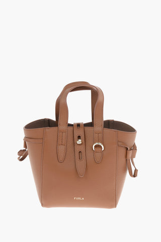 Borsa Mini Tote in Pelle Martellata