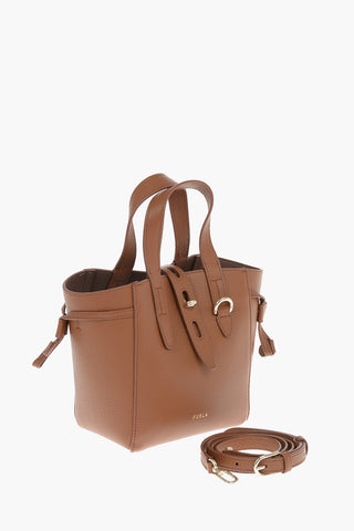 Borsa Mini Tote in Pelle Martellata