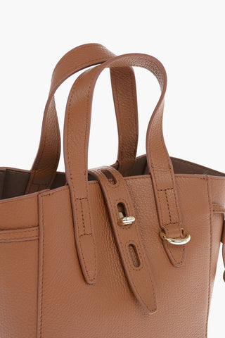 Borsa Mini Tote in Pelle Martellata