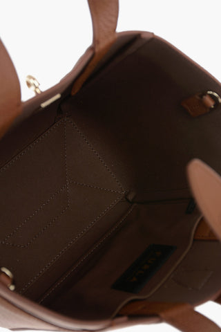 Borsa Mini Tote in Pelle Martellata