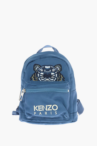 Zaino Mini Ricamato TIGER con Tasca Frontale Logata