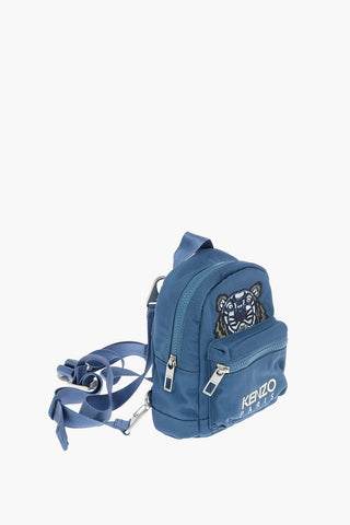 Zaino Mini Ricamato TIGER con Tasca Frontale Logata