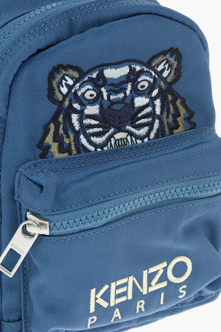Zaino Mini Ricamato TIGER con Tasca Frontale Logata