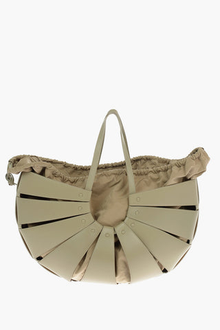 Cut Out Leather THE SHELL Handbag