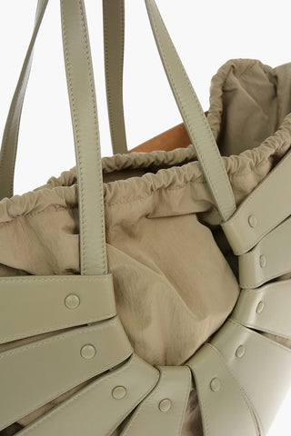 Cut Out Leather THE SHELL Handbag