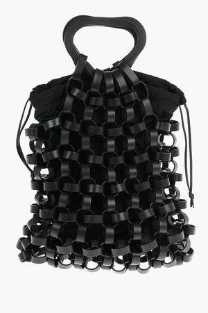 Chain Motif Leather GRASP Tote Bag
