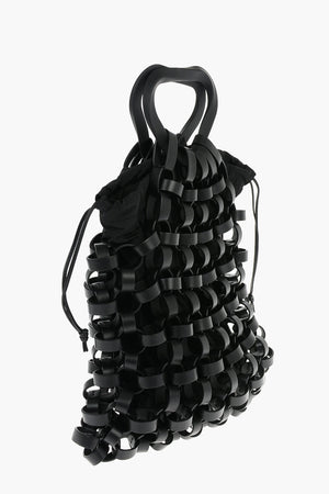 Chain Motif Leather GRASP Tote Bag