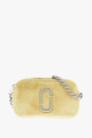 Eco-fur THE SNAPSHOT Mini Crossbody Bag with Studs