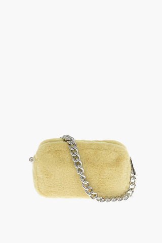 Eco-fur THE SNAPSHOT Mini Crossbody Bag with Studs